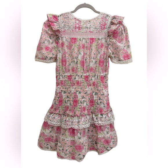 LoveShackFancy Rena floral mini dress - Picture 6 of 10